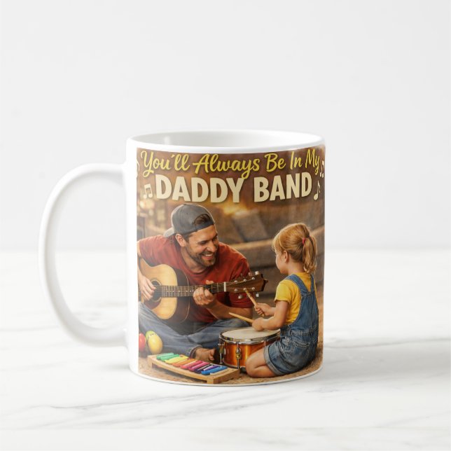 Taza De Café Mug Daddy Band Adorable Greeting Card (Izquierda)