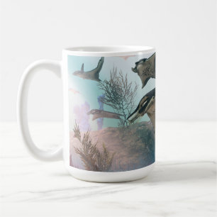 Taza De Café Mug de 14 oz con la imagen "Migración de Manta Ray