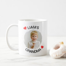 Mug de abuela personalizada - Cara de niño Persona