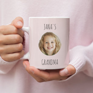 Taza De Café Mug de abuela personalizada con foto de nieto