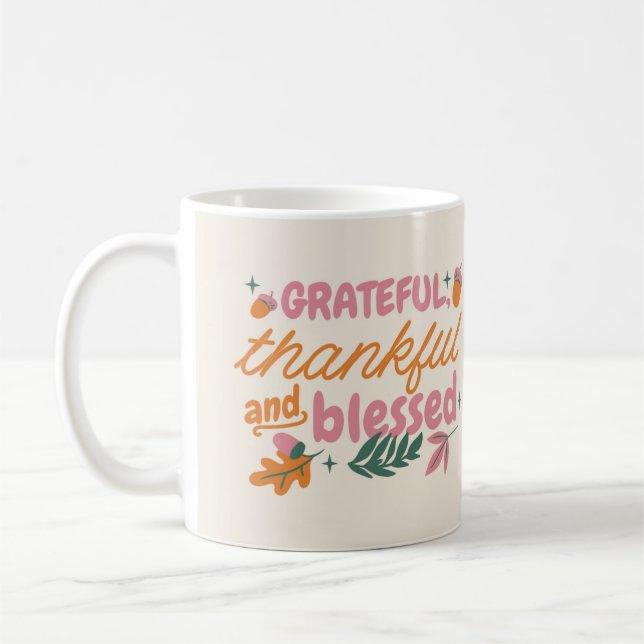Taza De Café Mug de Acción de Gracias (Izquierda)