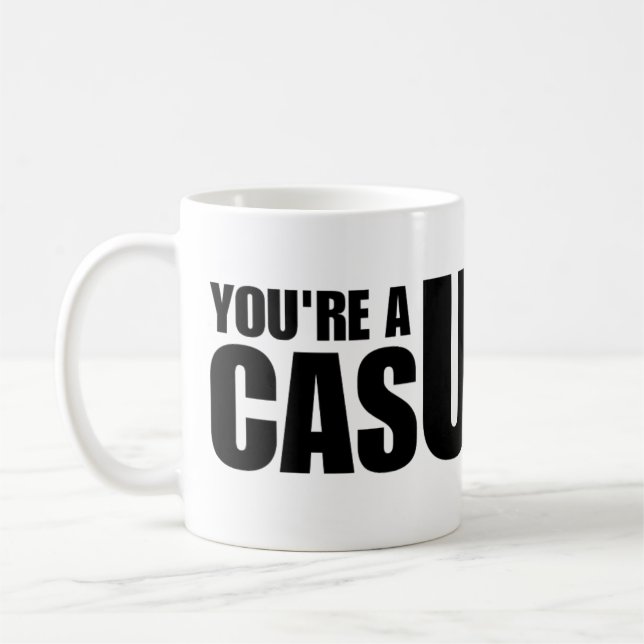 Taza De Café Mug de actualizaciones de boxeo "Eres un caos" (Izquierda)
