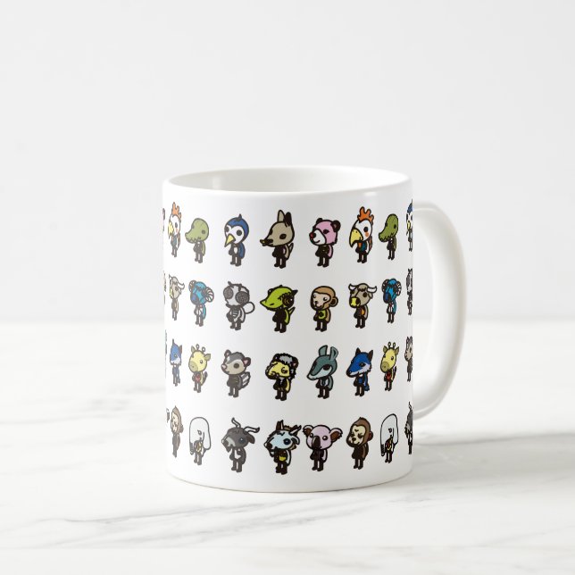 Taza De Café Mug de Adorable Animal Friends (Anverso derecho)