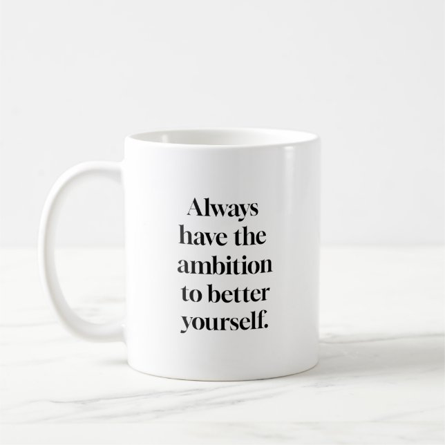 Taza De Café Mug de ambición (Izquierda)