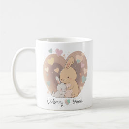 Taza De Café Mug de amor de conejito personalizado