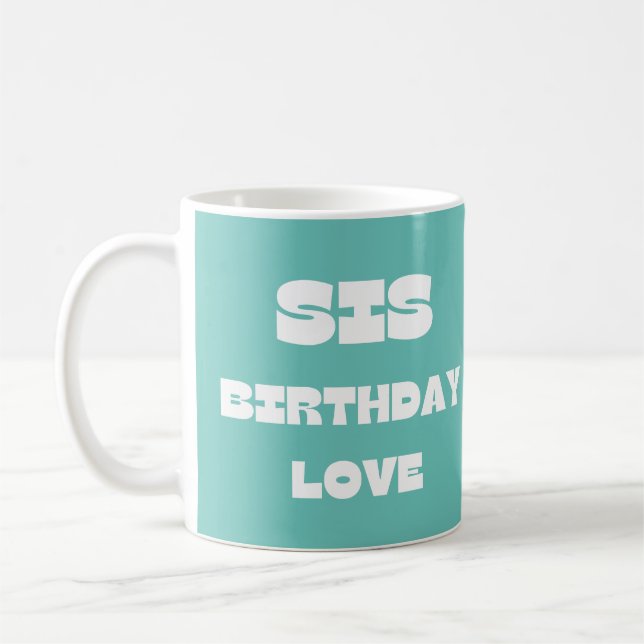 Taza De Café Mug de amor de cumpleaños de SIs (Izquierda)