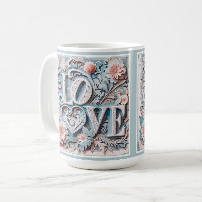 Taza De Café Mug de amor en capas encantadoras (Anverso izquierdo)