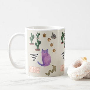 Taza De Café Mug de animales de carne de gatito