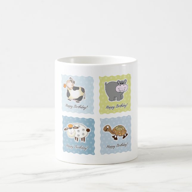 Taza De Café Mug de animales de cumpleaños feliz (Subido por el creador)