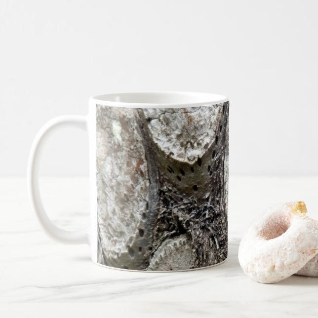 Taza De Café Mug de árbol de ferrina plateado (Con donut)