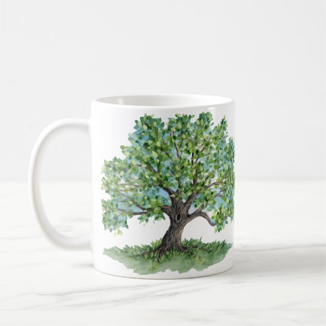 Taza De Café Mug de árbol de sombra (Izquierda)