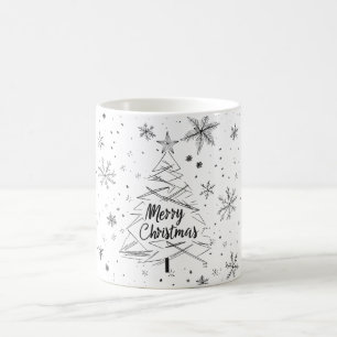 Taza De Café Mug de árbol navideño moderno