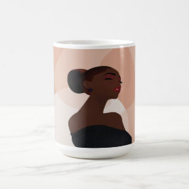 Taza De Café Mug de arte abstracto de mujer negra