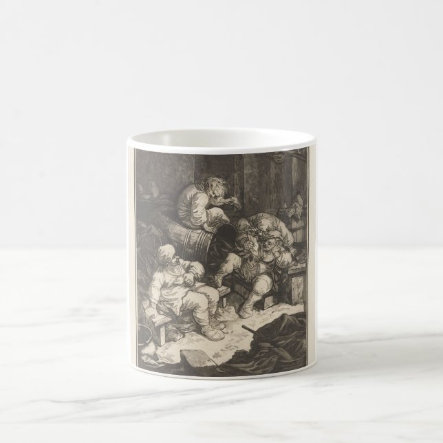 Taza De Café Mug de arte antiguo (Centro)