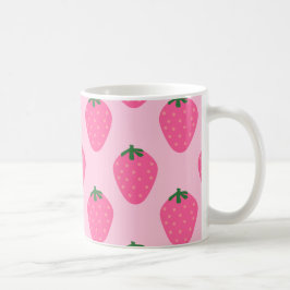 Taza De Café Mug de arte de fresa de fresa