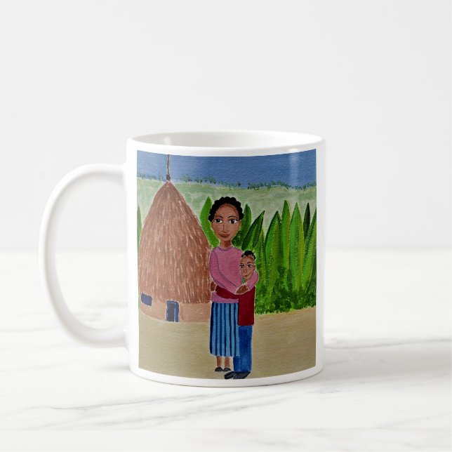 Taza De Café Mug de arte etíope (Izquierda)
