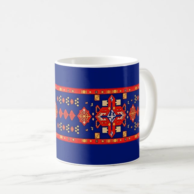 Taza De Café Mug de arte folclórico armenio (Anverso derecho)