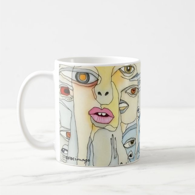 Taza De Café Mug de arte "Voices" por DAKimage (Izquierda)