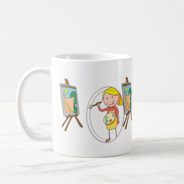 Taza De Café Mug de artista (Izquierda)