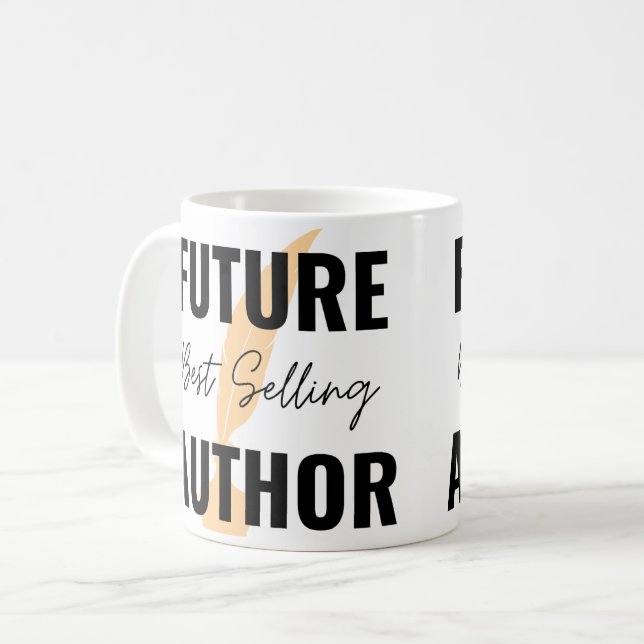 Taza De Café Mug de autor de la mejor venta del futuro (Anverso izquierdo)