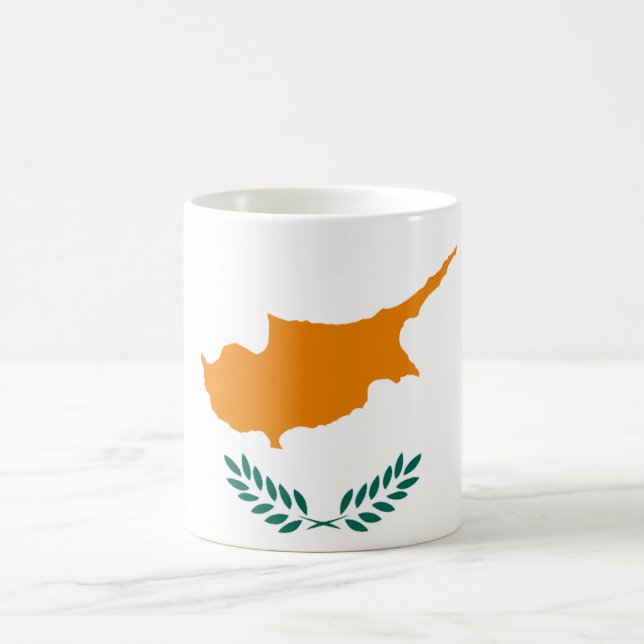 Taza De Café Mug de bandera de Chipre (Centro)