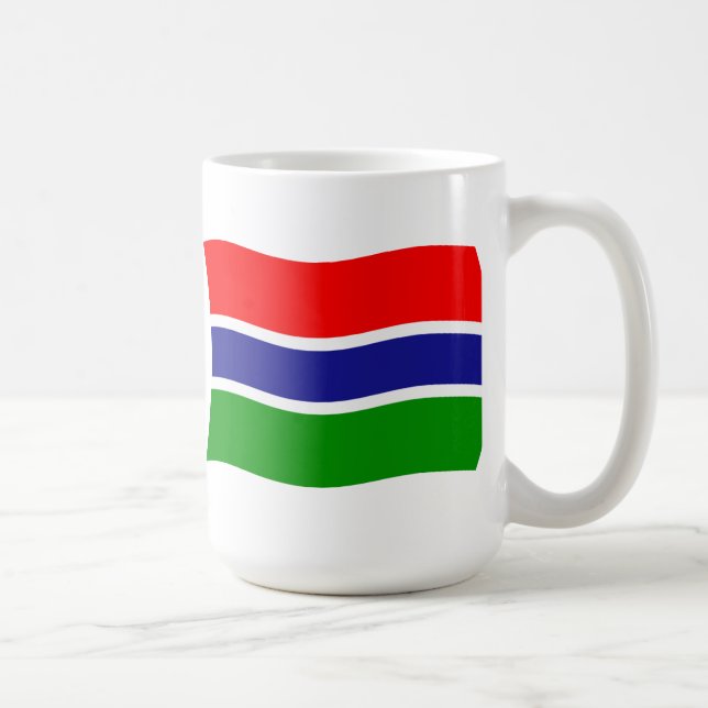 Taza De Café Mug de bandera de Gambia (Derecha)