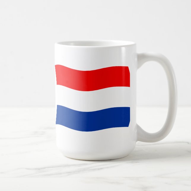 Taza De Café Mug de bandera de los Países Bajos (Derecha)