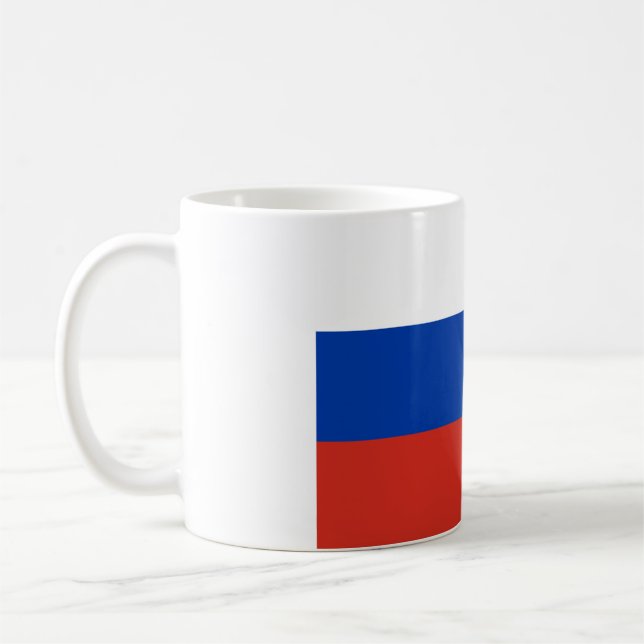 Taza De Café Mug de bandera rusa (Izquierda)