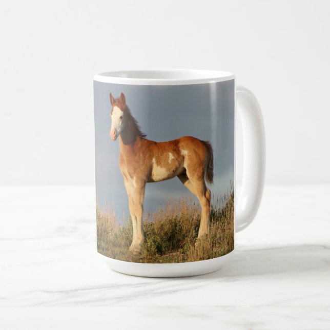 Taza De Café Mug de bebida Salvaje Mustang Colt (Anverso derecho)