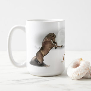 Taza De Café Mug de bebidas silvestres Stallion "Merlot"