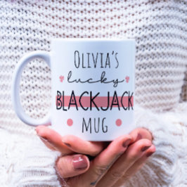 Taza De Café Mug de Blackjack Lucky Personalizado