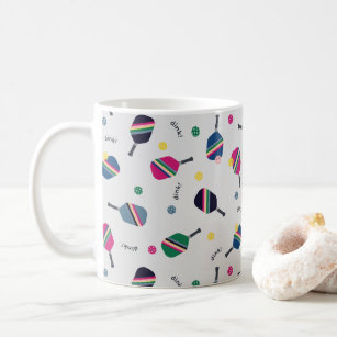 Taza De Café ¡Mug de bolas de bolas con remo a rayas y tinta!