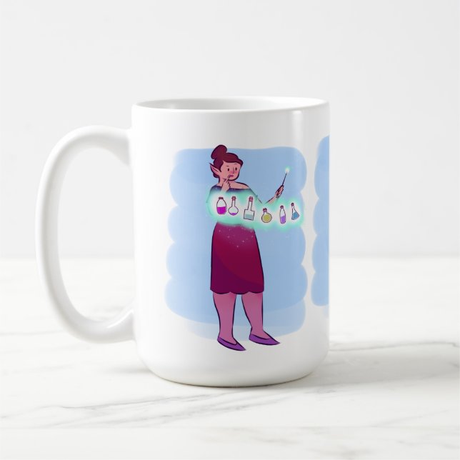 Taza De Café Mug. de bruja de poción (Izquierda)