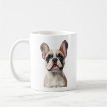 Mug de Bulldog blanco francés