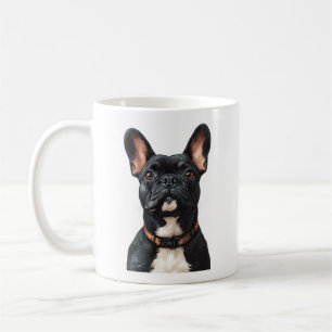 Taza De Café Mug de Bulldog negro francés