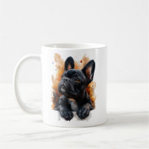 Mug de Bulldog negro francés