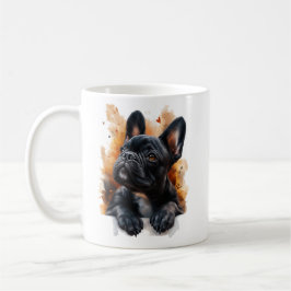 Taza De Café Mug de Bulldog negro francés