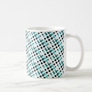 Taza De Café Mug de burbujas retro, Verde azulado