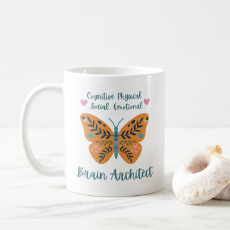 Taza De Café Mug de Butterfly Brain Architect