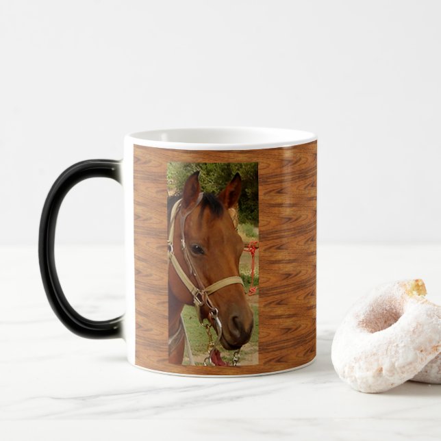 Taza De Café Mug de Cabeza de Caballo (Con donut)