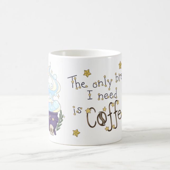 Taza De Café Mug de café clásico de la bruja (Centro)