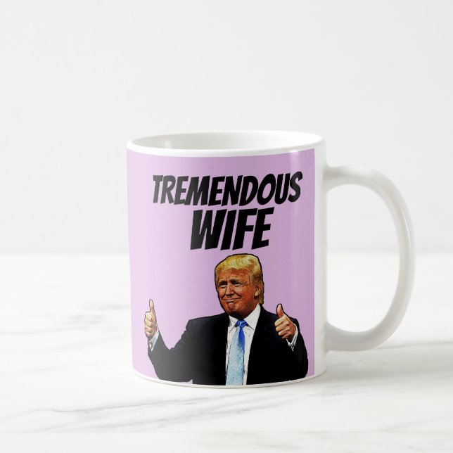 TAZA DE CAFÉ MUG DE CAFÉ DE ESPOSA, DONALD TRUMP DONNY (Derecha)