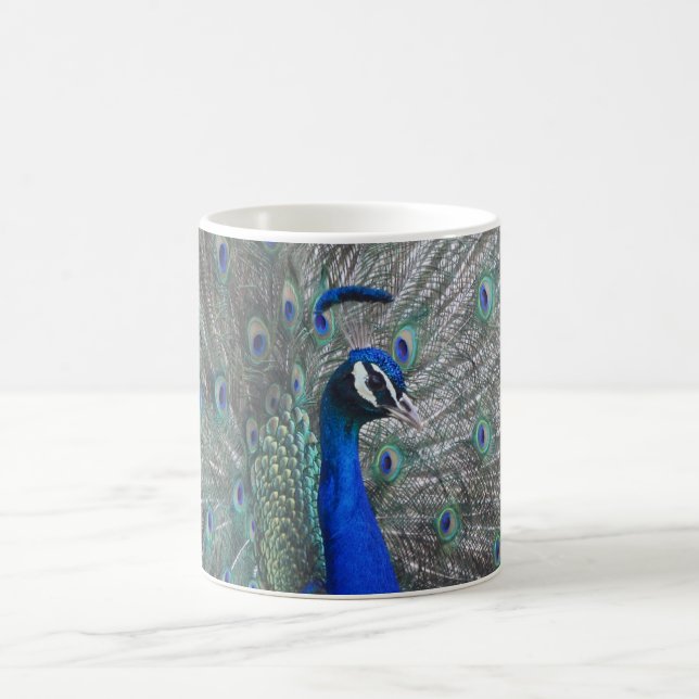 TAZA DE CAFÉ MUG DE CAFÉ DE FOTO DE PEACOCK (Centro)