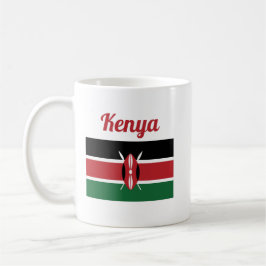 Taza De Café Mug de café de la bandera de Kenia