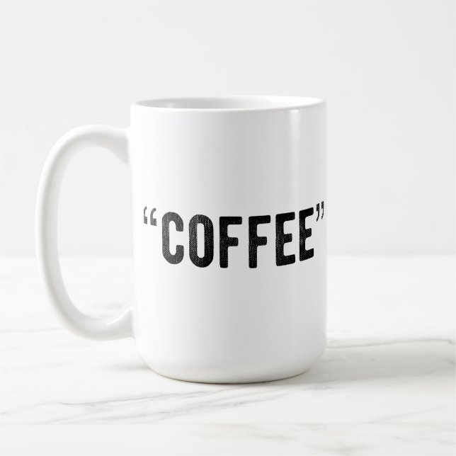 Taza De Café Mug de "café" - ¿es realmente café? (Izquierda)