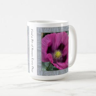 Taza De Café Mug de café inspirador con lapachos magenta