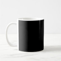 Mug de café Minimalista negro sólido