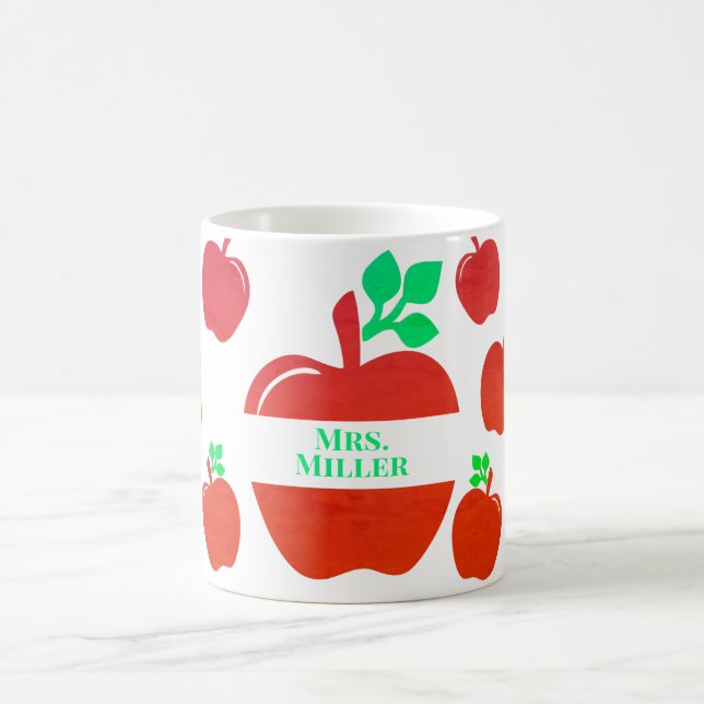 Taza De Café Mug de café personalizado de manzanas pequeñas (Centro)