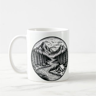 Taza De Café Mug De Camping, Mug De Esmalte Para Campers, Mug D
