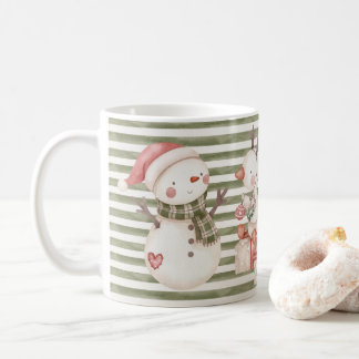 Taza De Café Mug de caracteres de Navidades verdes